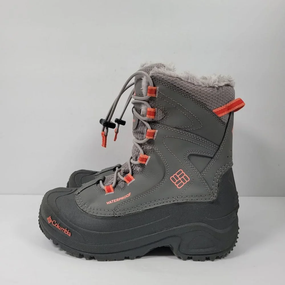 Columbia Arctic Trip Omni Girl's Waterproof Gray Snow Boots BY1333-060 US Size 5